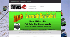 Desktop Screenshot of communitydaysfestival.org